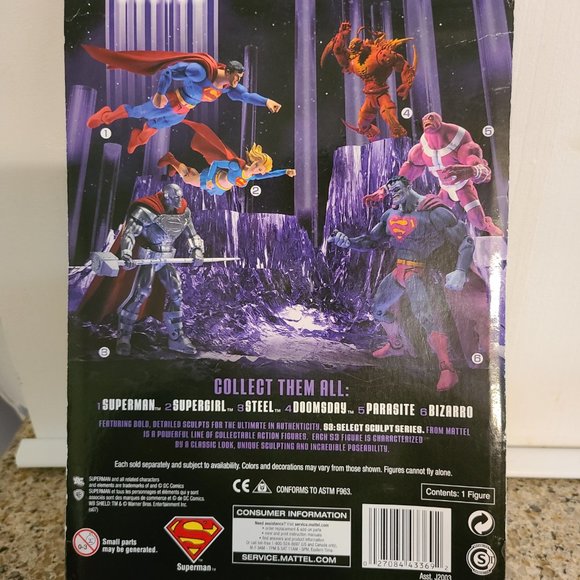 DC Super Heroes -S3 Select Sculpt Series -Superman, Supergirl, & Bizarro Set - Picture 9 of 9